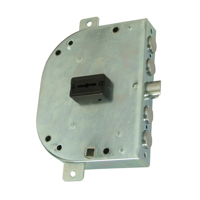 Serratura a incasso 215528DX doppia mappa per porta d'ingresso, entrata 6 cm, interasse 60 mm