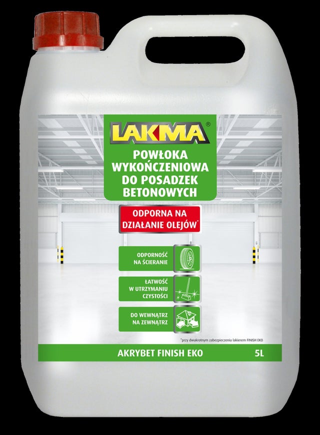 Powłoka wykończeniowa Akrybet Finish Eko do posadzek betonowych bezbarwna 5l
