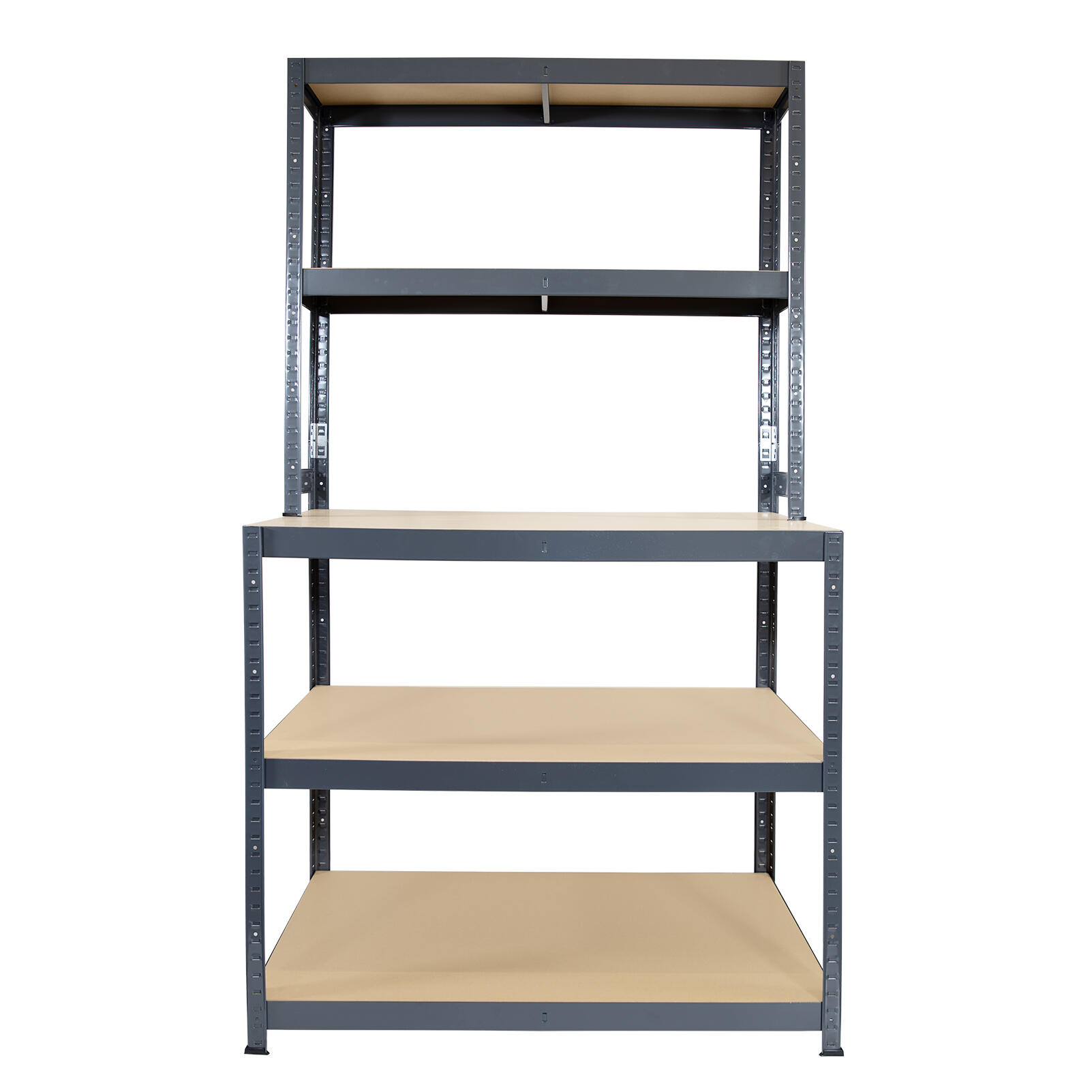 Regał magazynowy Multi wym. 180x100x30/60 cm, 5 półek, nośność 200 kg - 3