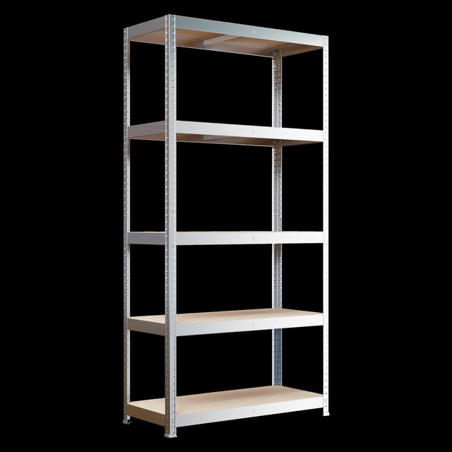 Regał magazynowy Galva wym. 180x90x40 cm, 5 półek, nośność 100 kg