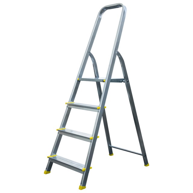 Drabina aluminiowa jednostronna 4 - stopniowa nośność 150 kg
