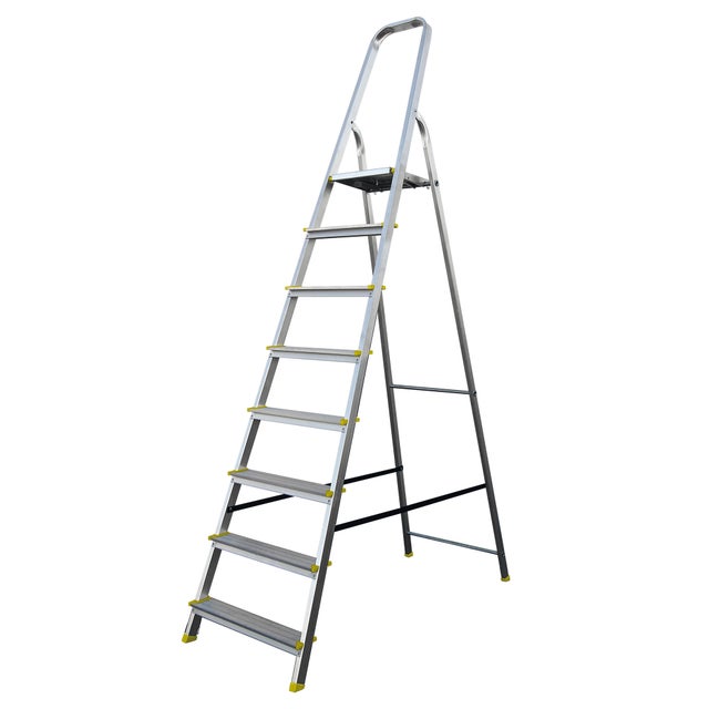 Drabina aluminiowa jednostronna 8 - stopniowa nośność 150 kg