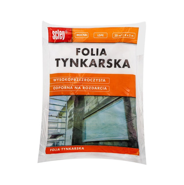 Folia tynkarska Scley LDPE 4 mm 4m x 5m