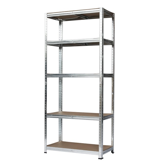 Regał magazynowy wym. 180x90x40 cm, 5 półek, nośność 175 kg