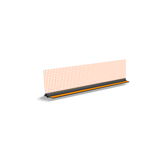 Listwa przyokienna PVC z siatką, 2.5 m 9/3 mm