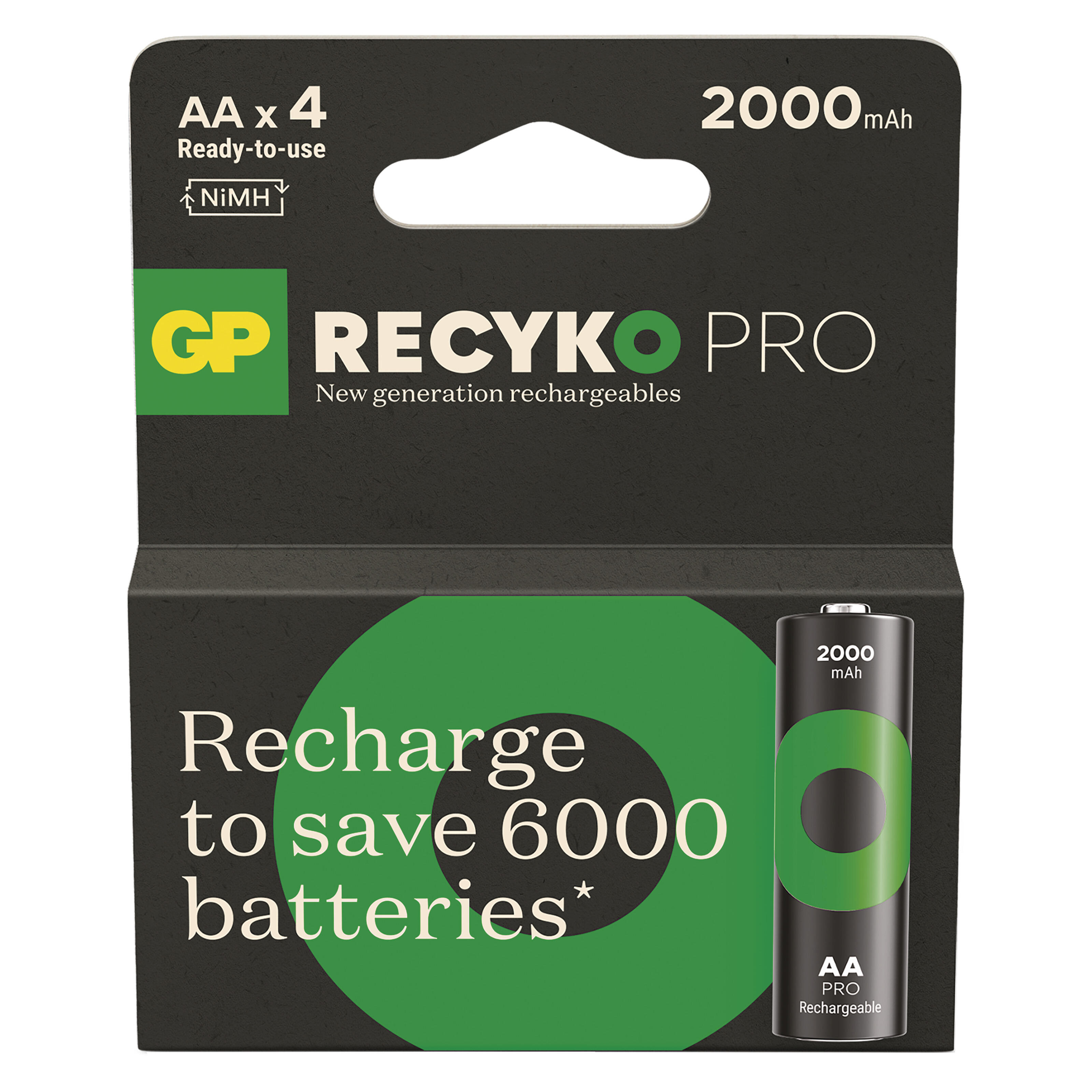 Akumulatorek GP ReCyko Pro 2000 mAh Ni-MH AA(LR6) 4szt - 2