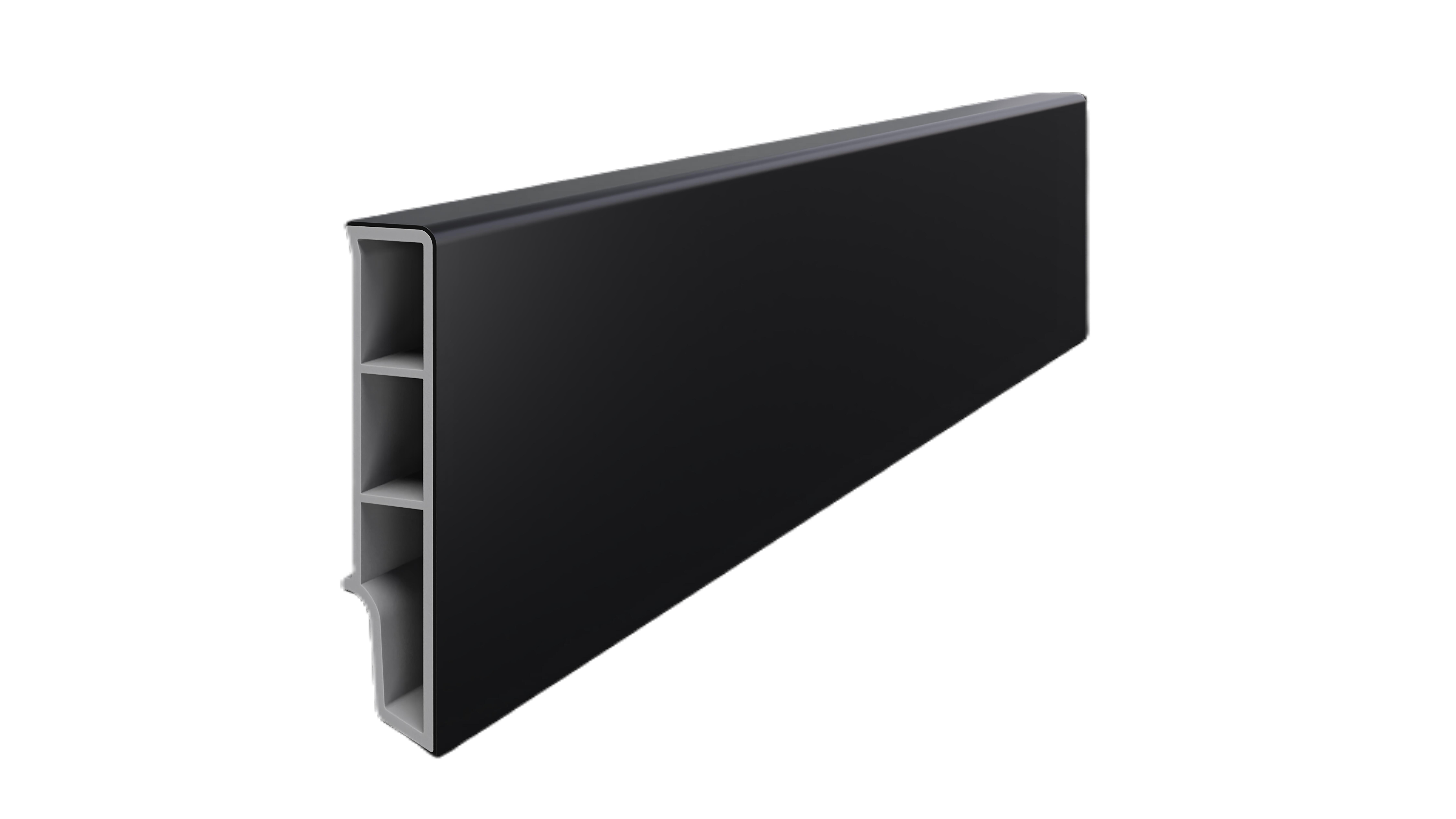 Listwa przypodłogowa PCV Sempla 2,4 m, 6.5 cm czarna 706