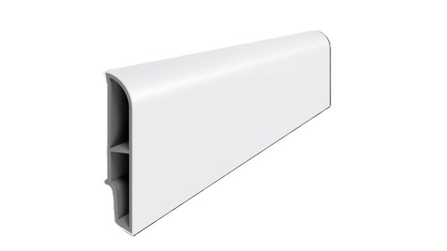 Listwa przypodłogowa PCV Sempla 2,4 m, 6.5 cm biała 707