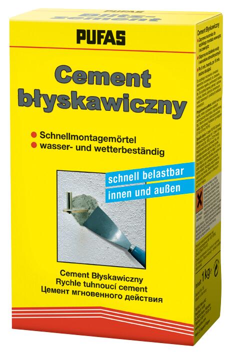 Cement błyskawiczny Pufas 1kg - 2