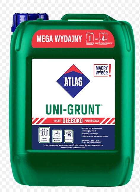 Emulsja gruntująca Atlas Uni-Grunt 10 kg, szybkoschnąca