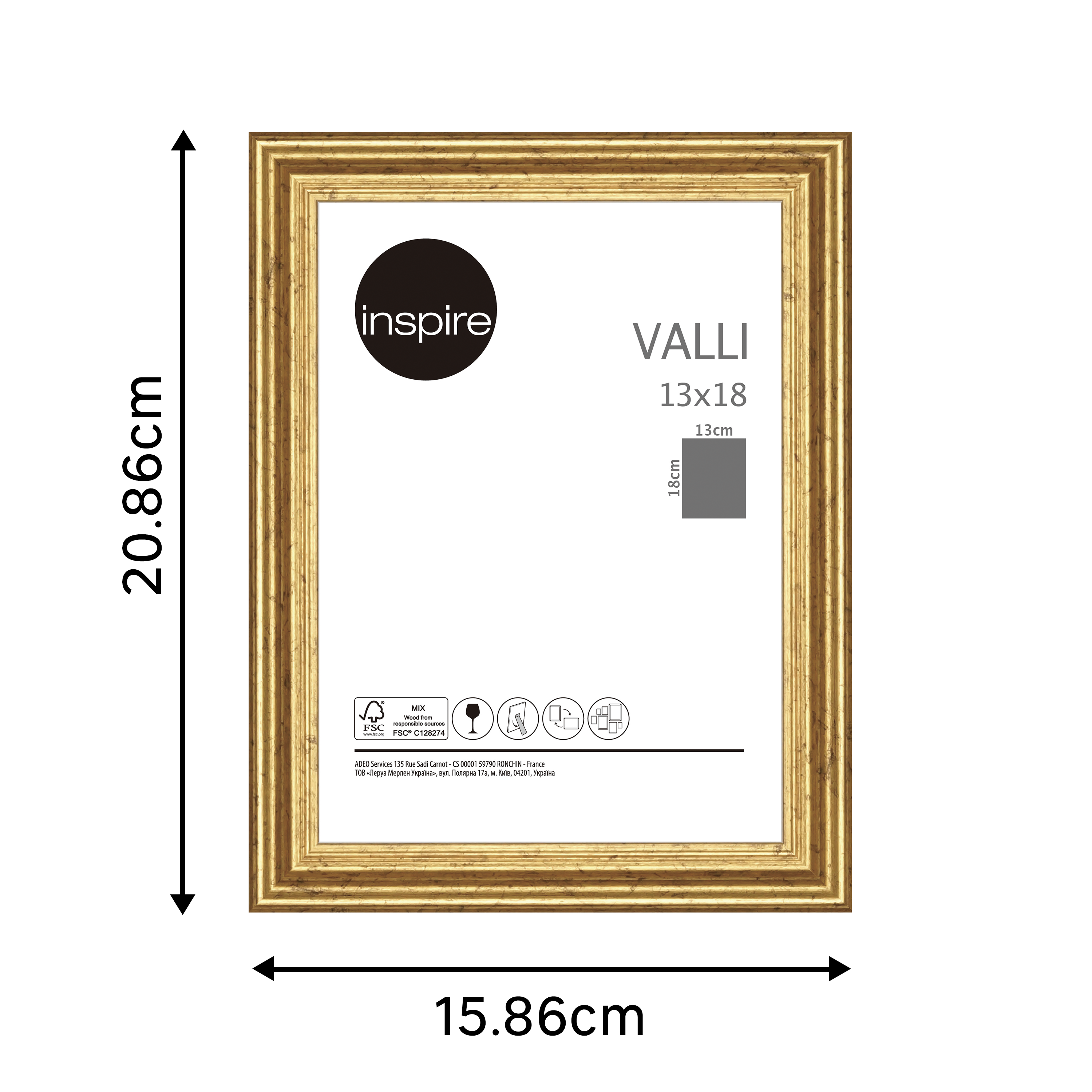 Moldura VALLI LATAO 13X18CM - 6