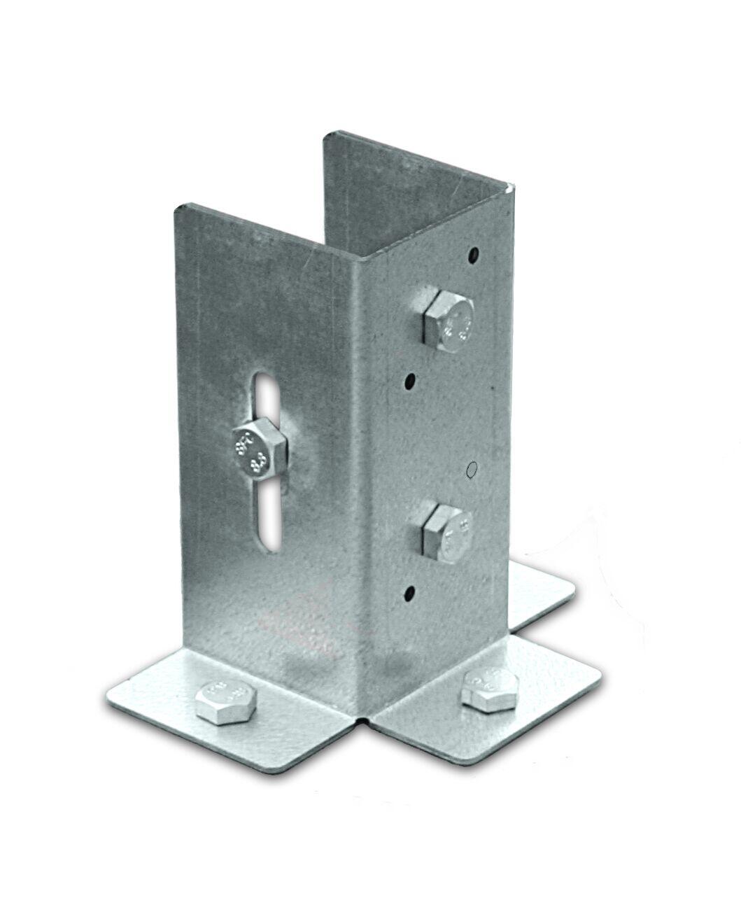 Podstawa słupa otwarta 71x150x2.5 mm - 2