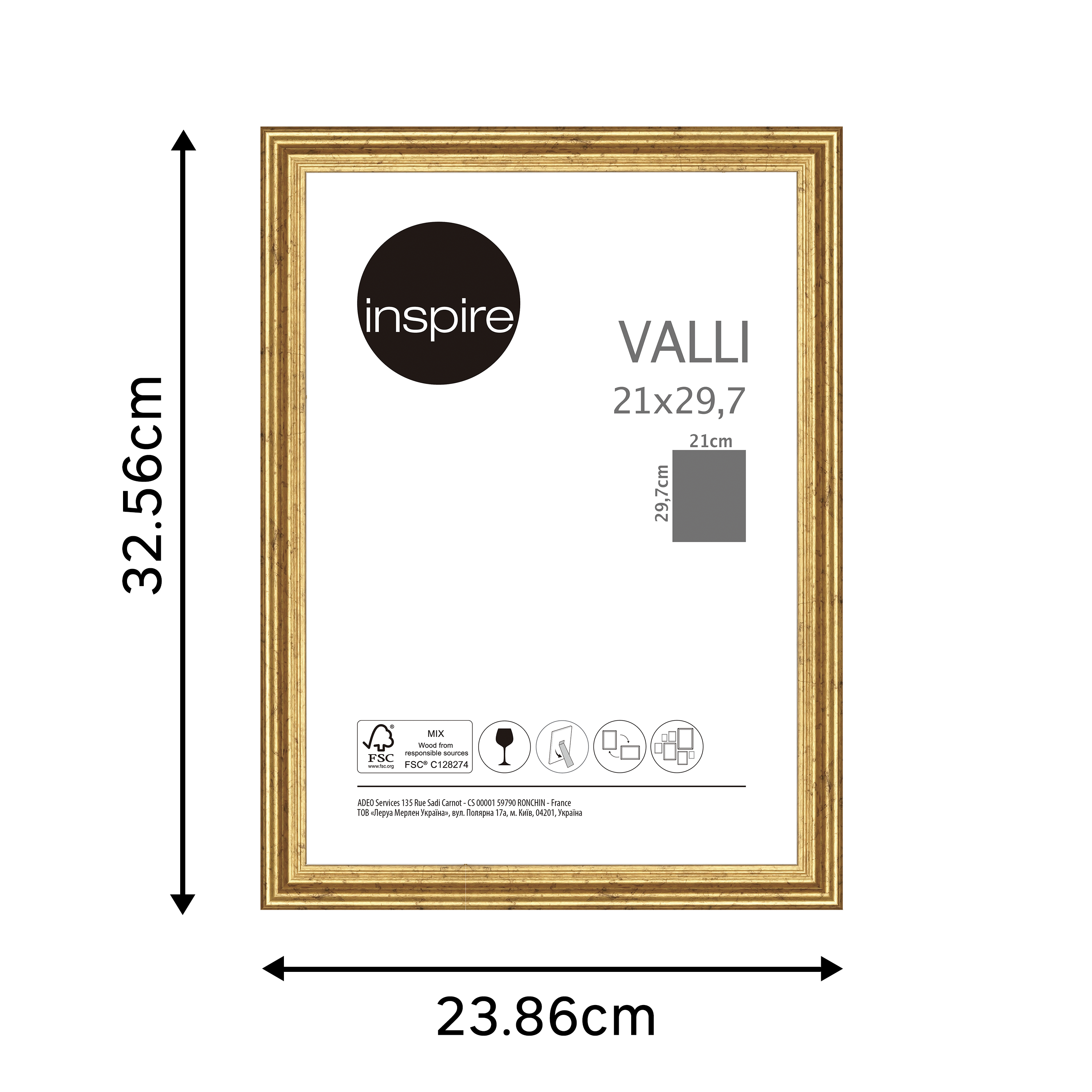 Moldura VALLI LATAO 21X29.7CM - 5