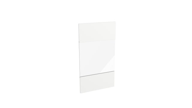 Front Tafla 713x396 płyta biała platynowa witryna do szafki 40cm