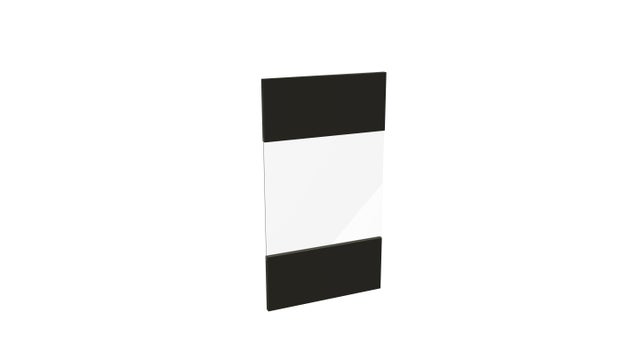 Front Tafla 713x396 płyta czarna witryna do szafki 40cm