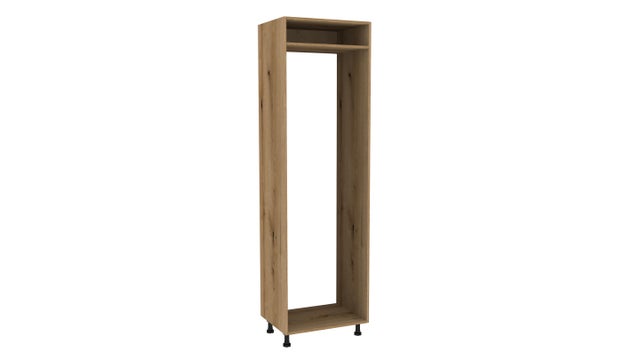 Korpus szafki kuchennej słupek pod zabudowę lodówki dąb evoke 60x196,6 cm