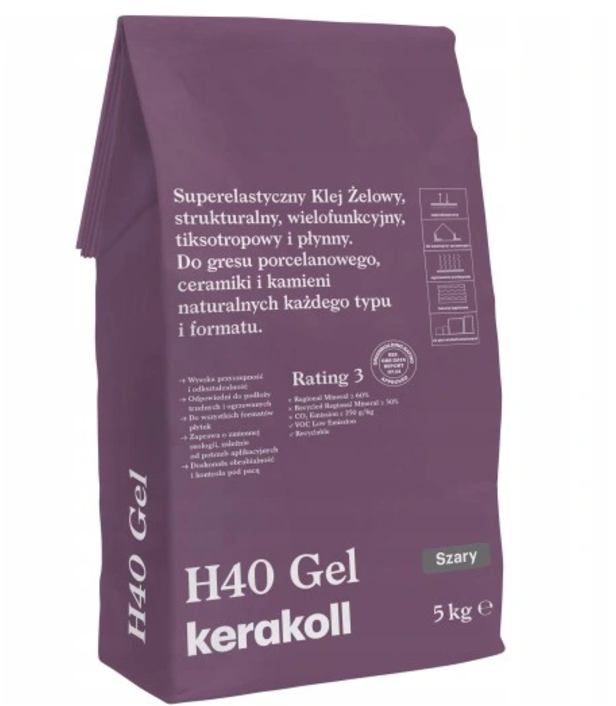 Zaprawa klejowa H40 GEL szara 5 kg Kerakoll