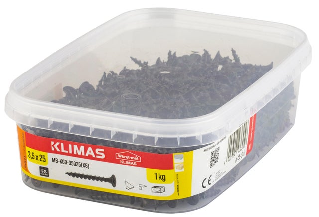 Wkręt do mocowania płyt g/k 3.5x25 mm 1kg