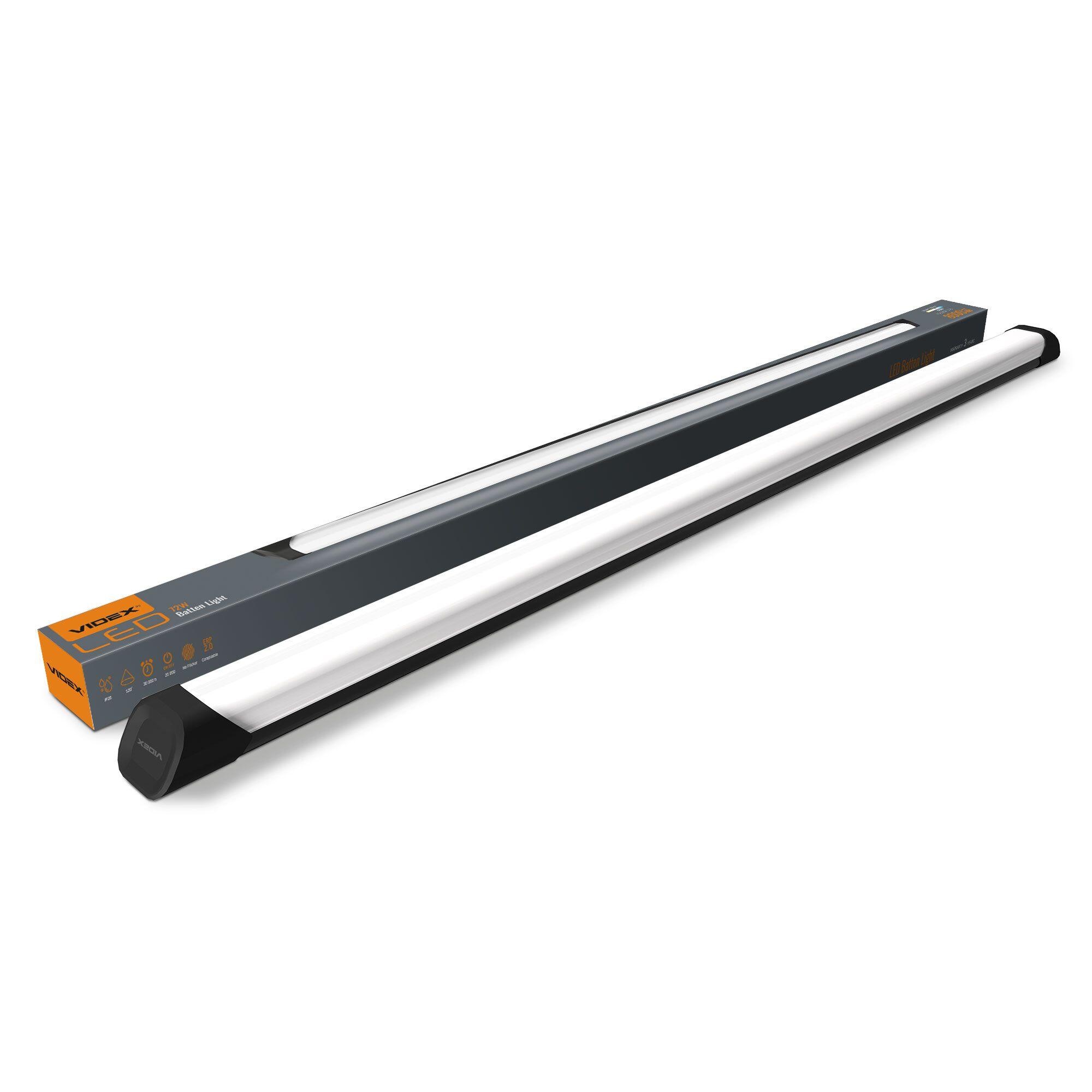 Oprawa Batten 72W 8000lm neutralna 5000K IP20 czarna - 2