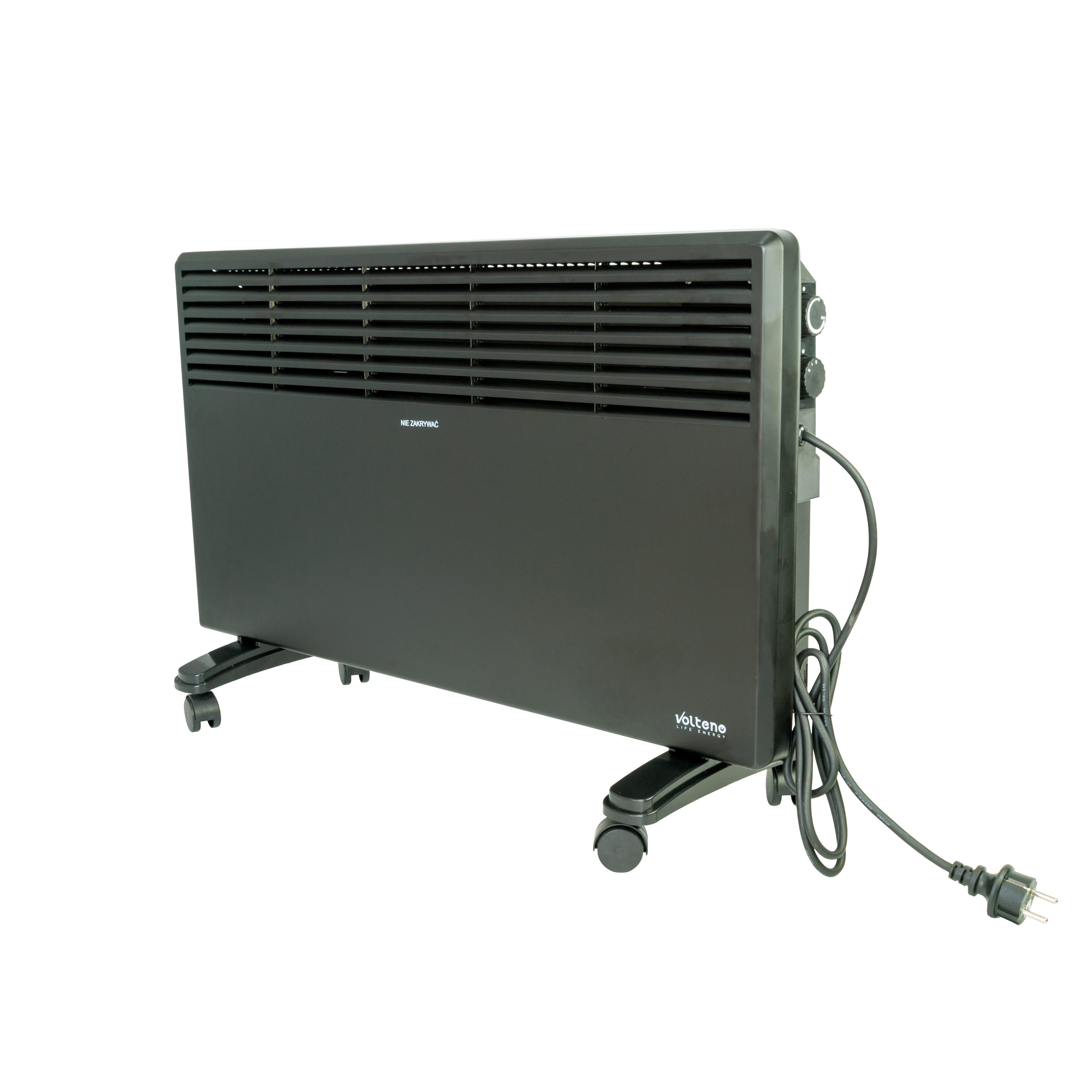Grzejnik 2000W scienny/stojacy czarny - 2