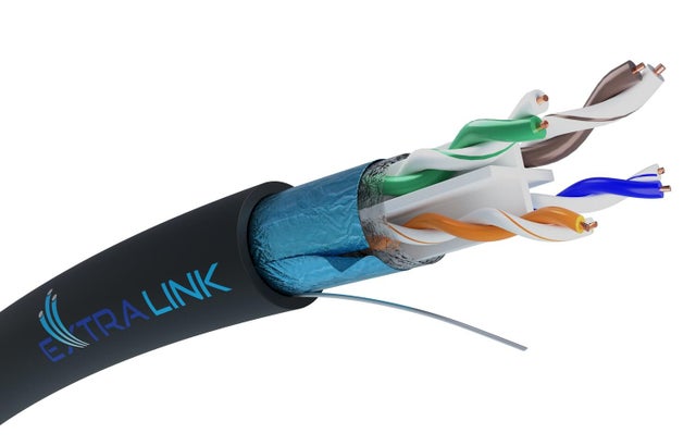 Kabel komputerowy F/UTP KAT 6 1GB 250 MHz 1m 