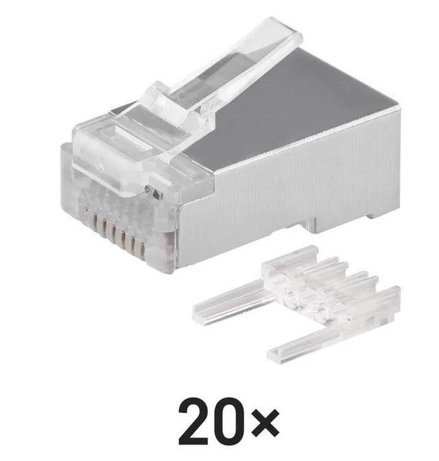 Wtyk RJ45 FTP kat. 6, 20 szt