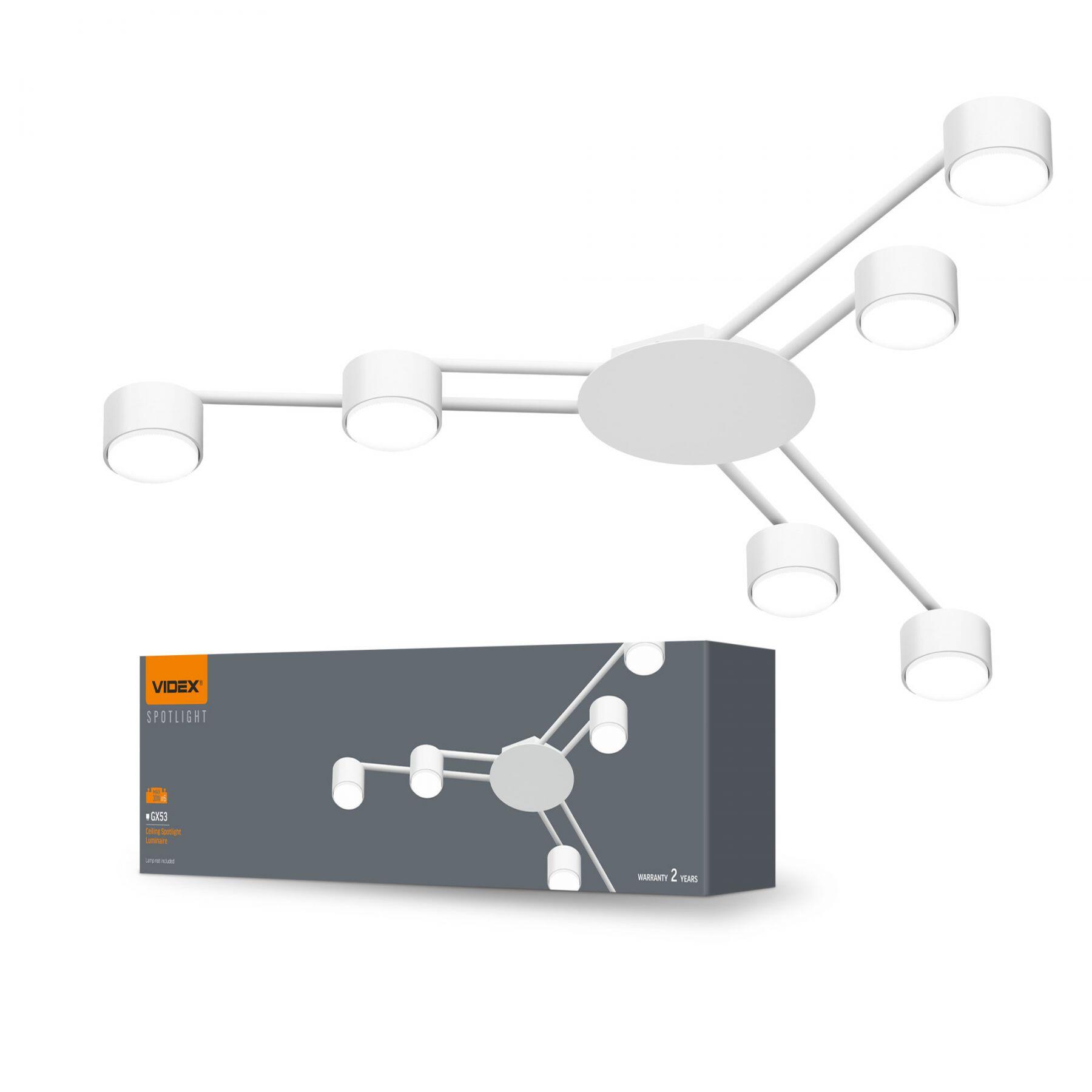 Oprawa sufitowa SPF21B-W 6x30W IP20, biała - 3