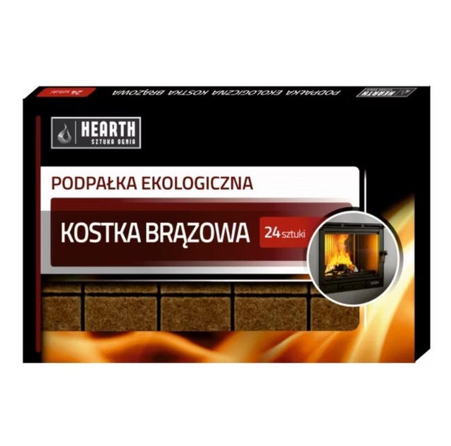 Rozpałka brązowa 24 kostki