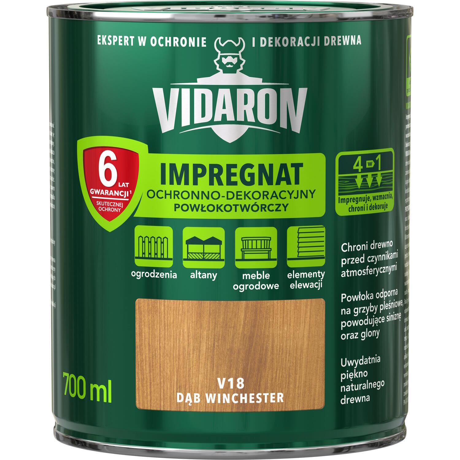 Impregnat Vidaron dąb winchester 0,7l