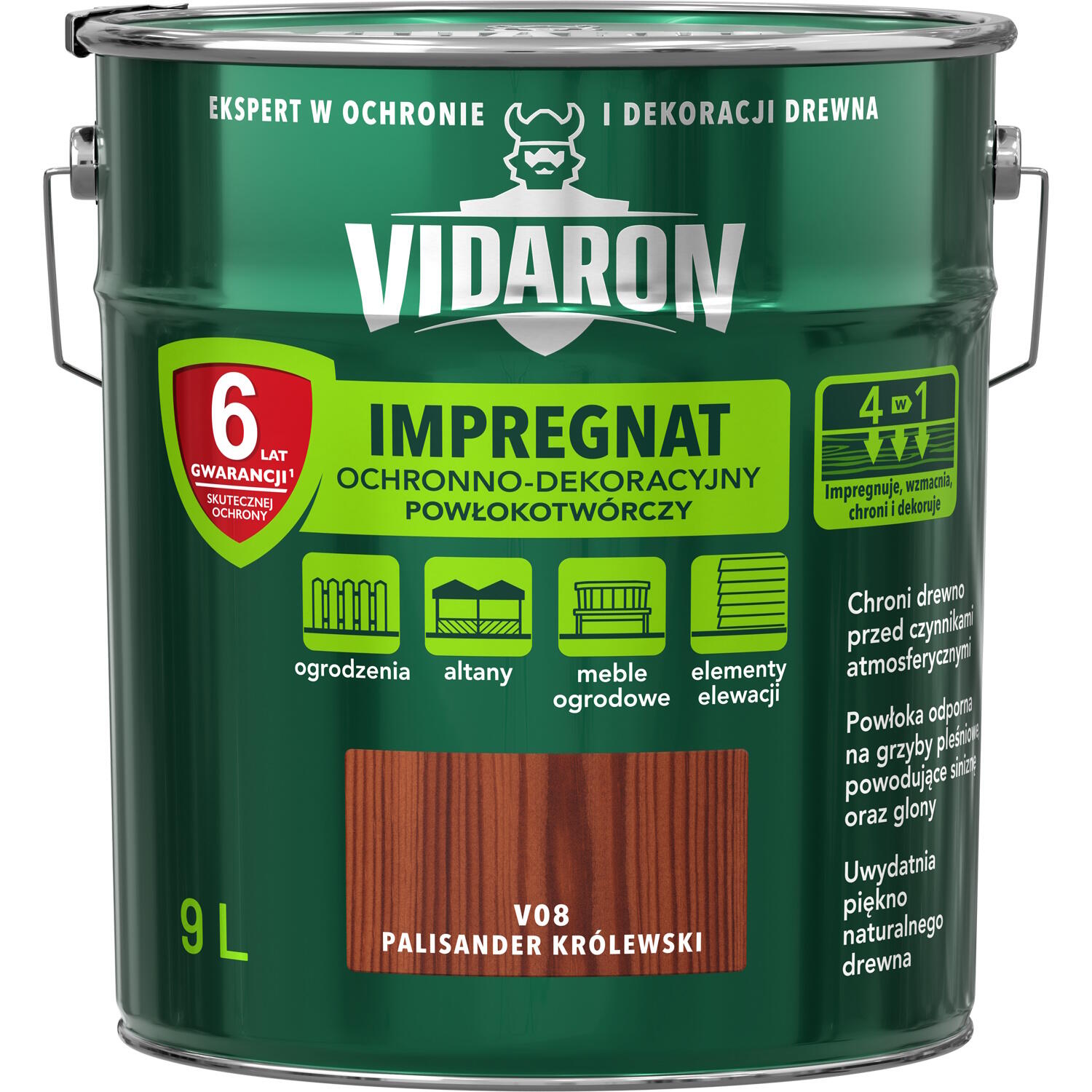 Impregnat Vidaron palisander królewski 9l