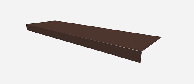 Pas nadrynnowy 130x60x10 mm, dł. 2 m, brązowy metal Scala Plastics