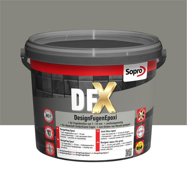 Fuga epoksydowa DFX betonowoszary 14 3kg