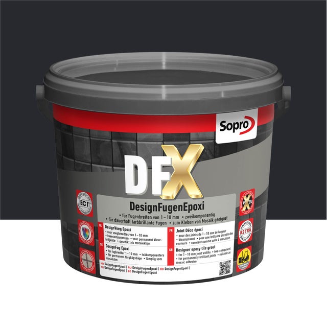 Fuga epoksydowa DFX czarny 90 3kg