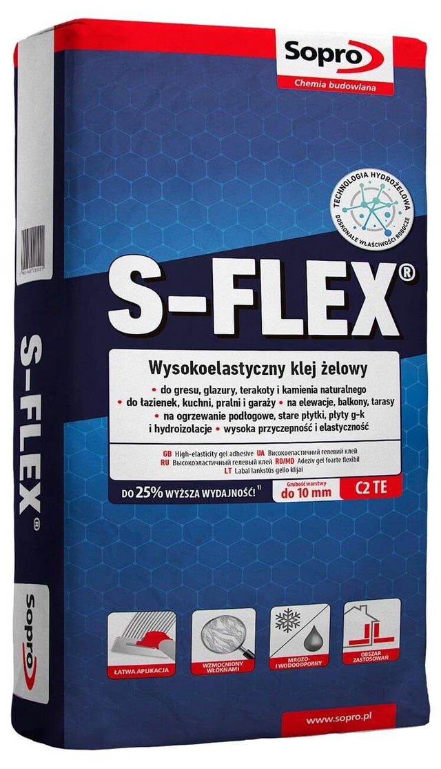 Klej żelowy Sopro S-Flex szary 22.5 kg 