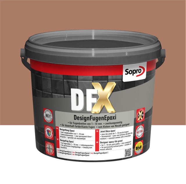 Fuga epoksydowa DFX brązowa 52 3kg