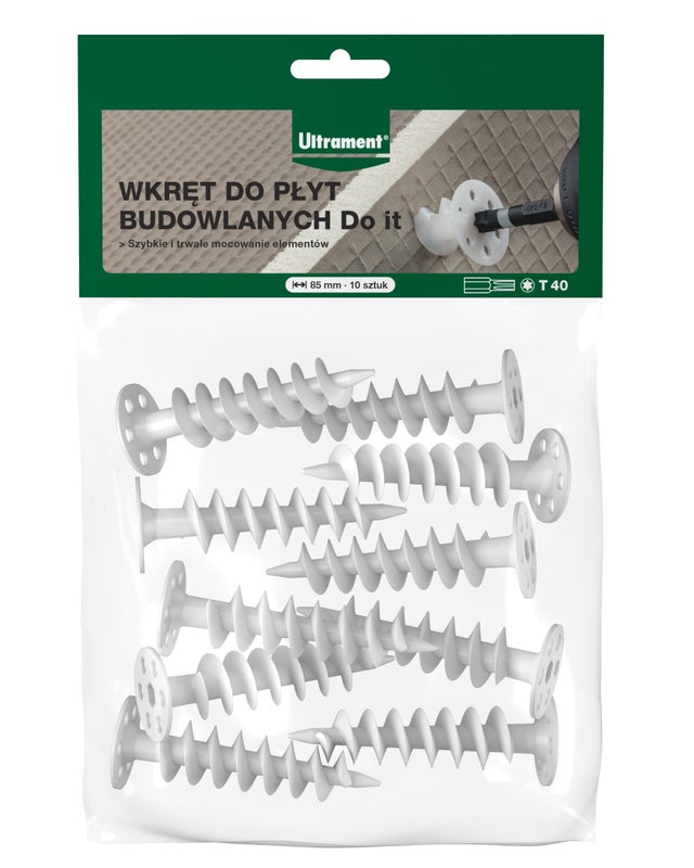 Wkręty do płyt budowlanych DO IT 10 szt Ultrament