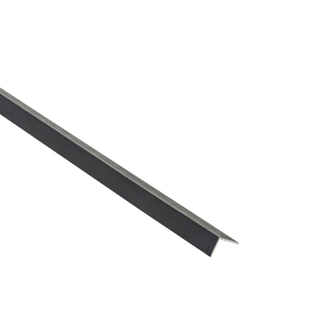 Kątownik aluminiowy czarny szczotkowany 15x15x1mm 1m