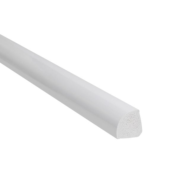 Ćwierćwałek PCV biały 18x18 2.5m