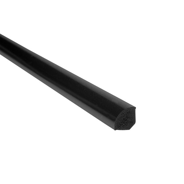 Ćwierćwałek PCV czarny 14x14mm 2.5m