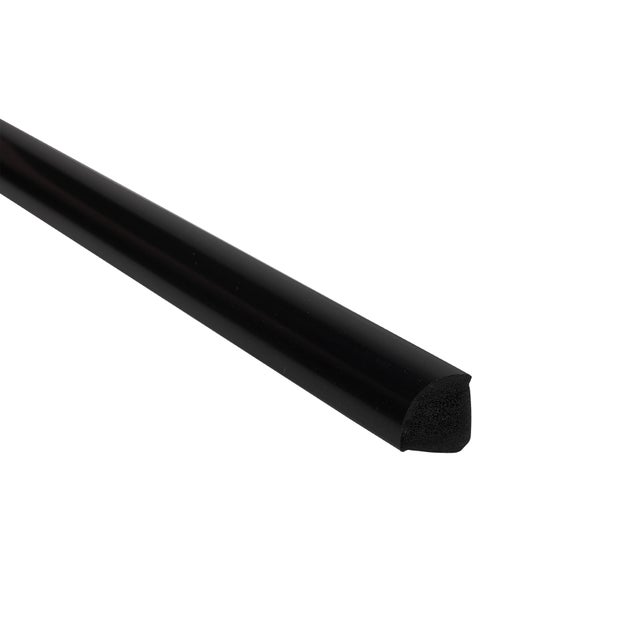 Ćwierćwałek PCV czarny 18x18mm 2.5m 