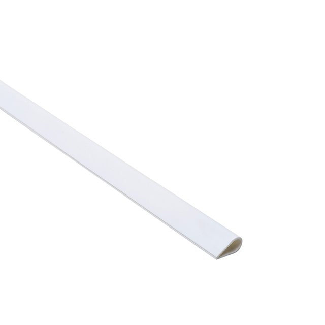 Kątownik klamrowy PCV biały 15x0.9mm 1m