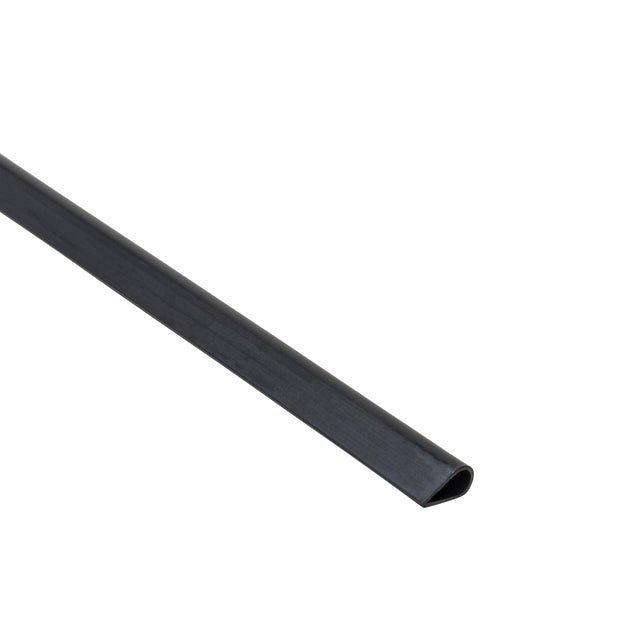 Kątownik klamrowy PCV czarny 15x0.9mm 2m