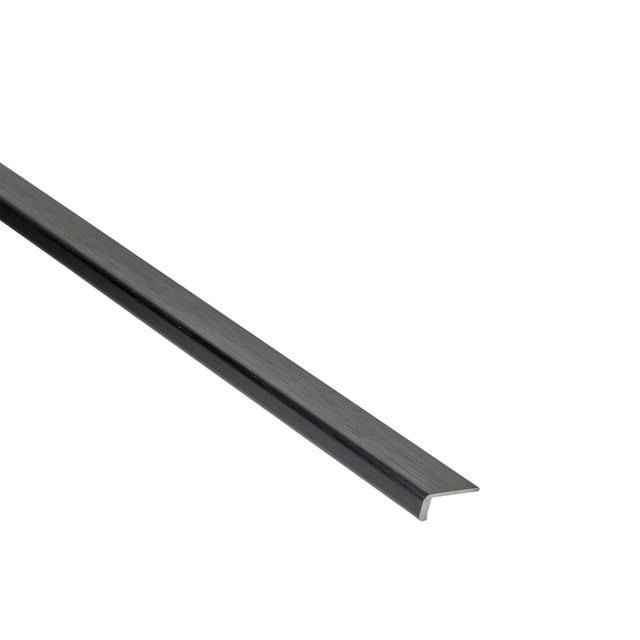 Kątownik wykończeniowy czarny 6x18x1mm 1m