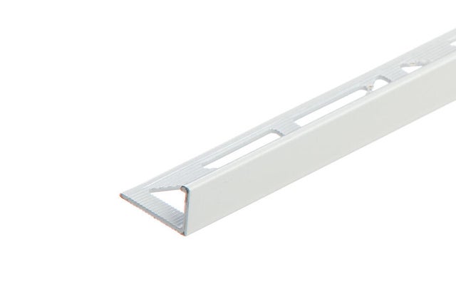 Profil narożny 10 mm Aluminium 250 cm Biały połysk RAL 9016 CEZAR