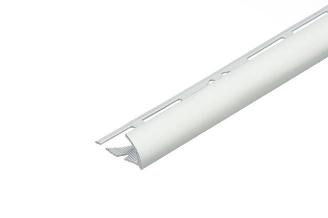 Profil krawędziowy owalny 10 mm  Aluminium Srebrny anoda mat CEZAR