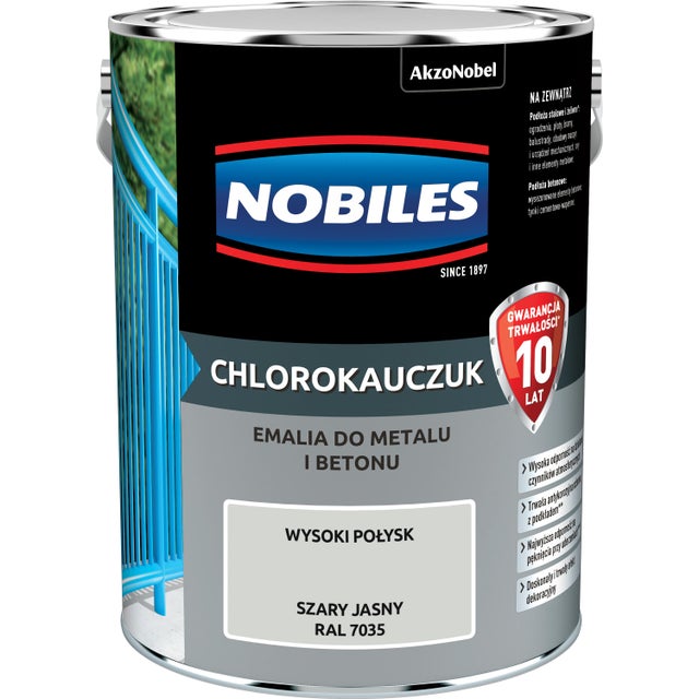 Chlorokauczuk Szary Jasny 5L