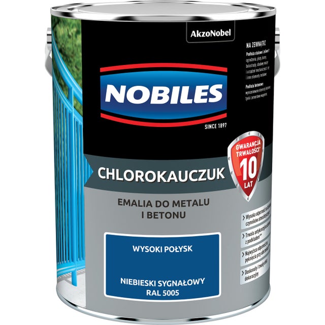 Chlorokauczuk Niebieski Sygnałowy 0,9L