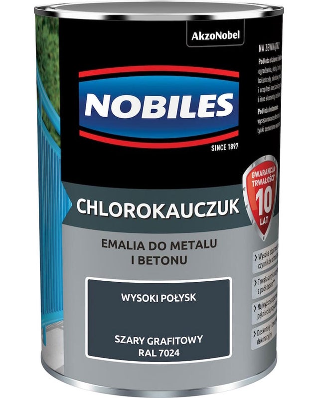 Chlorokauczuk Grafitowy 0,9L