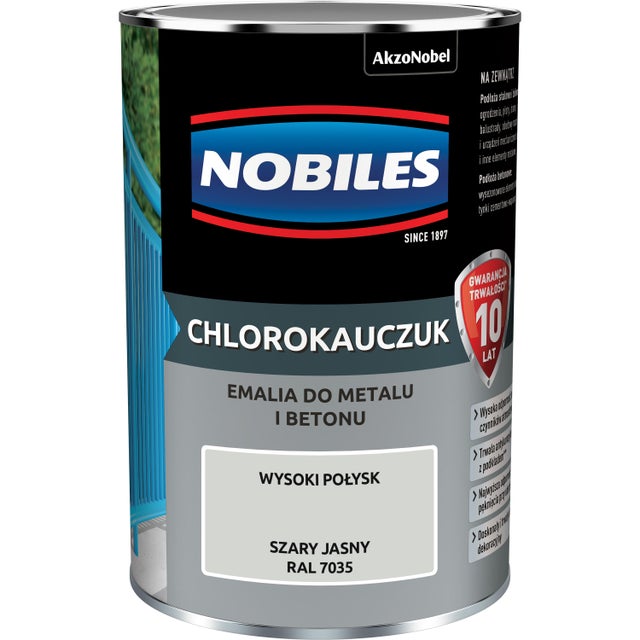 Chlorokauczuk Szary Jasny 0,9L