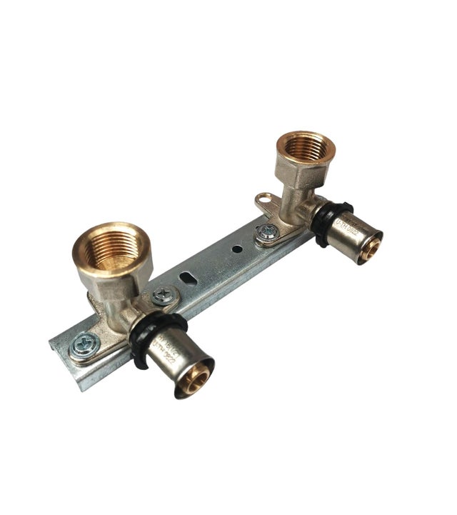 Listwa z kolankami zaciskowymi gwint wewnętrzny 1/2x20 PEX 150mm